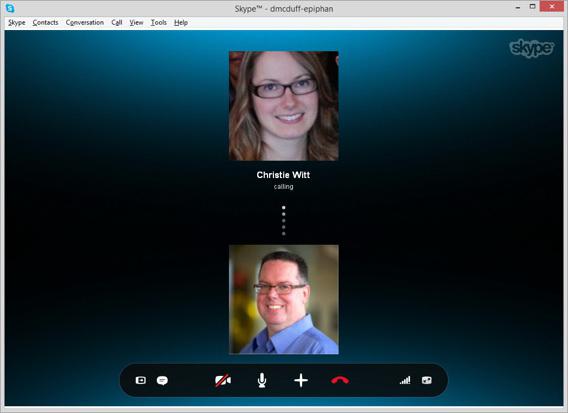 Как разговаривать втроем в Skype